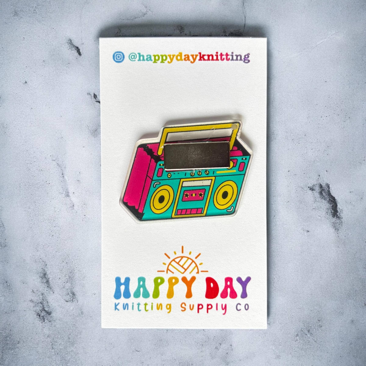 Retro Boom Box Needle Minder