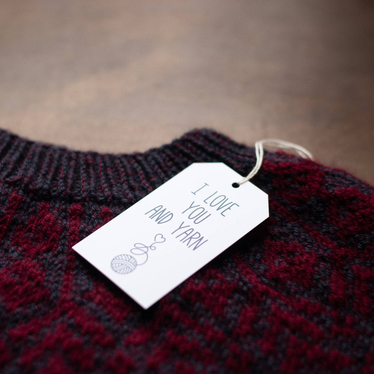 Love You and Yarn Gift Tags