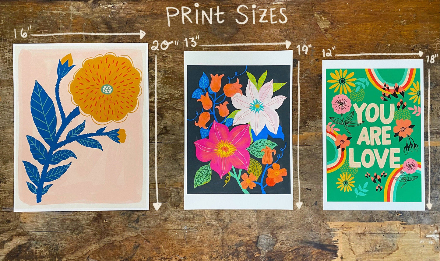 Rainbow Flora - Art Print