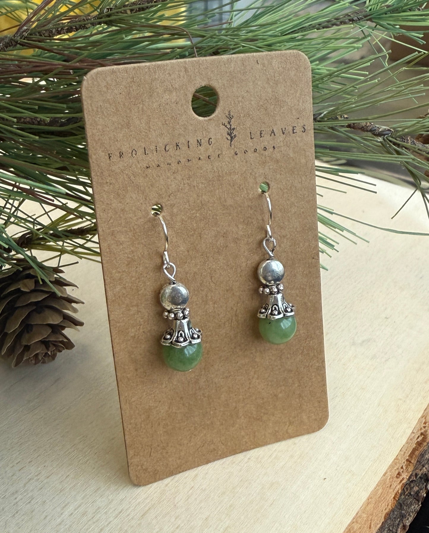 Vintage Dolomite Jasper Earrings