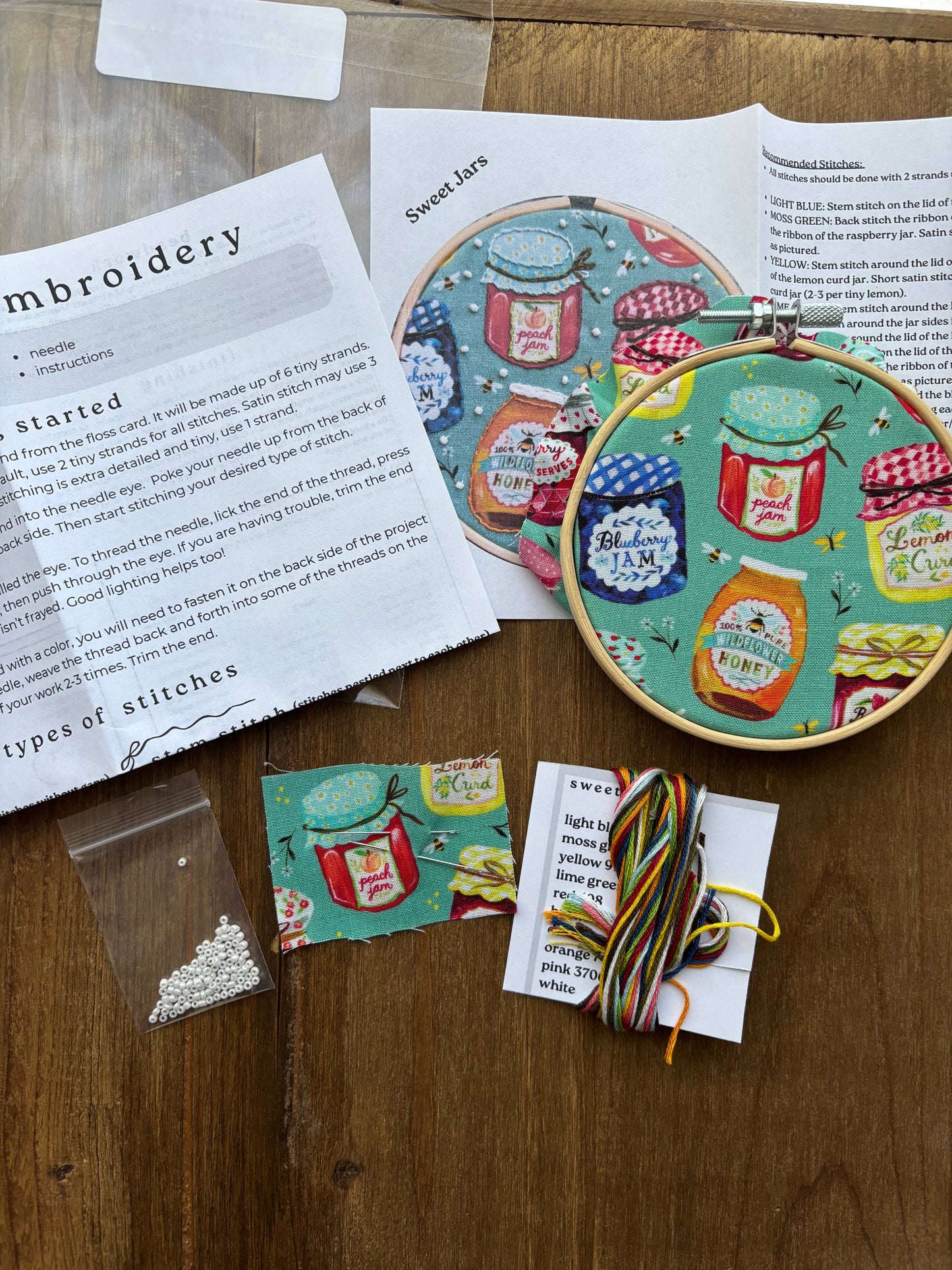 Embellished Embroidery Kit