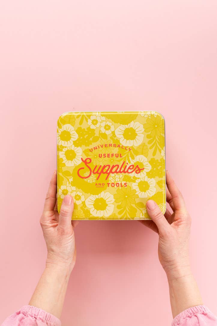 Embroidery Starter Kit Sewing Tin