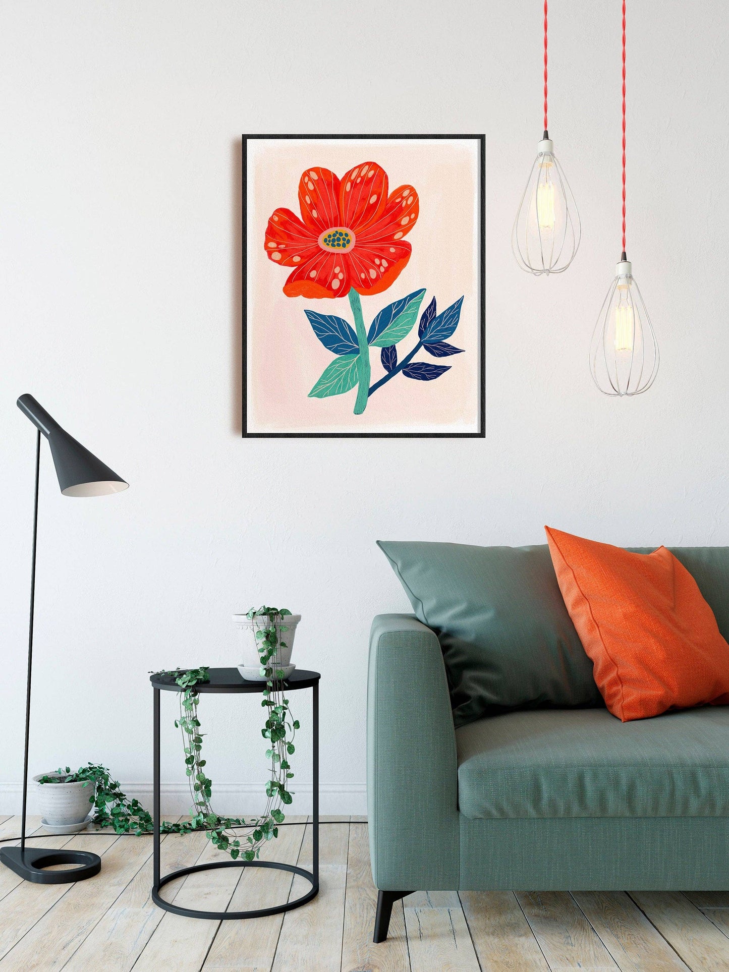 Red Flower - Art Print