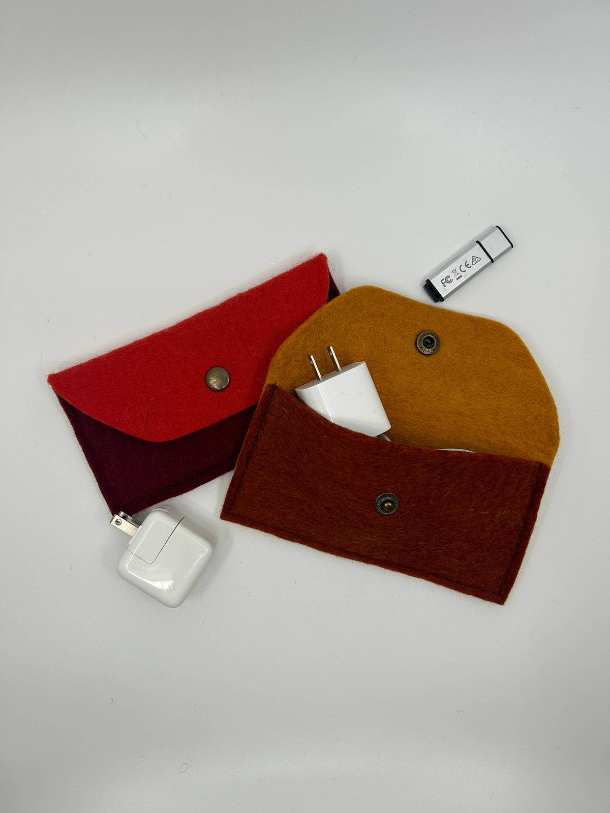 Snap-and-Go Mini Felt Pouch