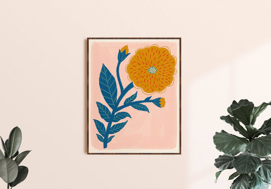 Yellow Flower - Art Print