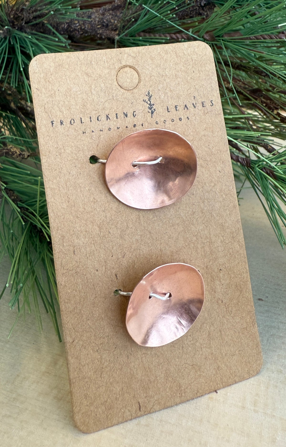 Copper Hand Cut Button