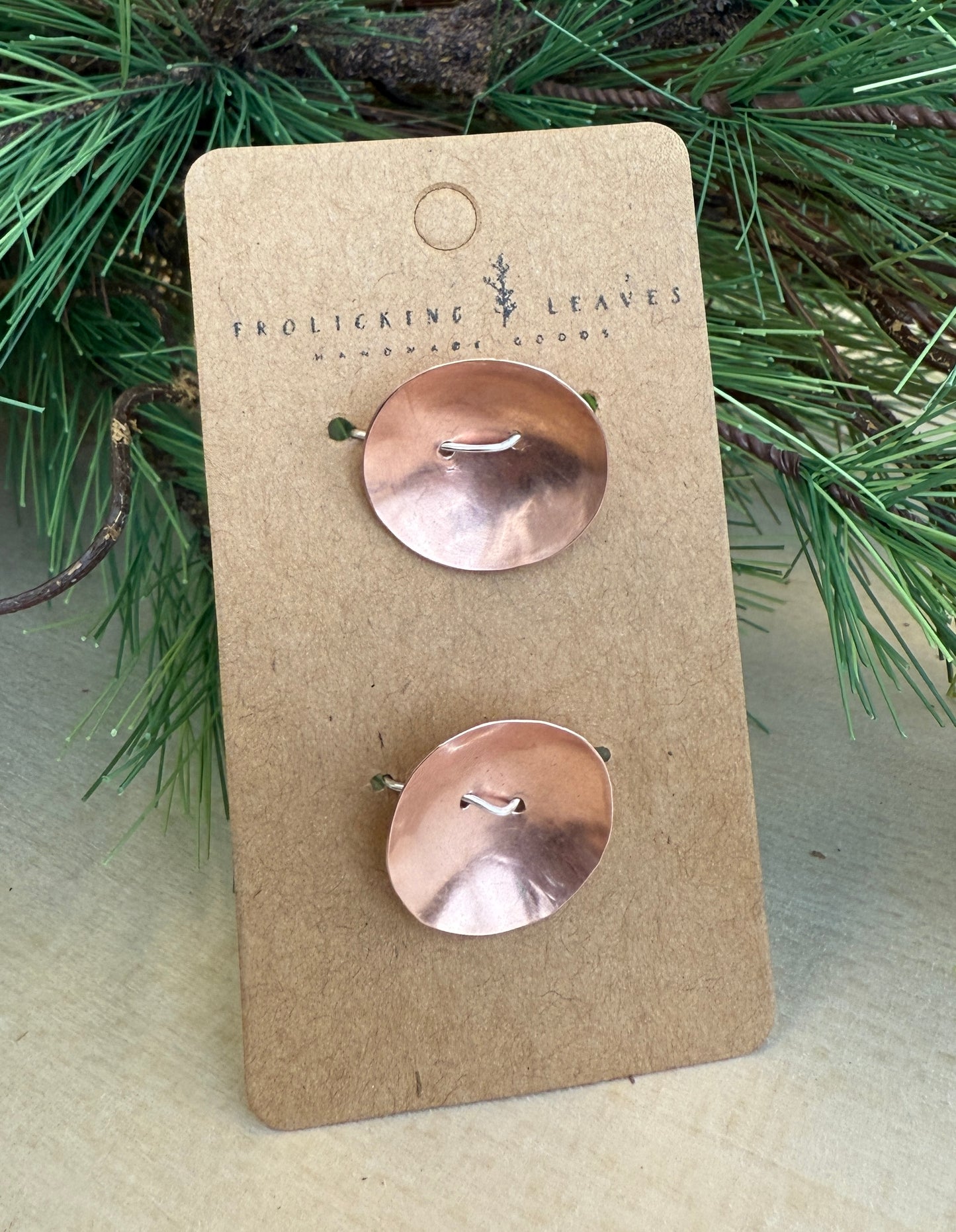 Copper Hand Cut Button