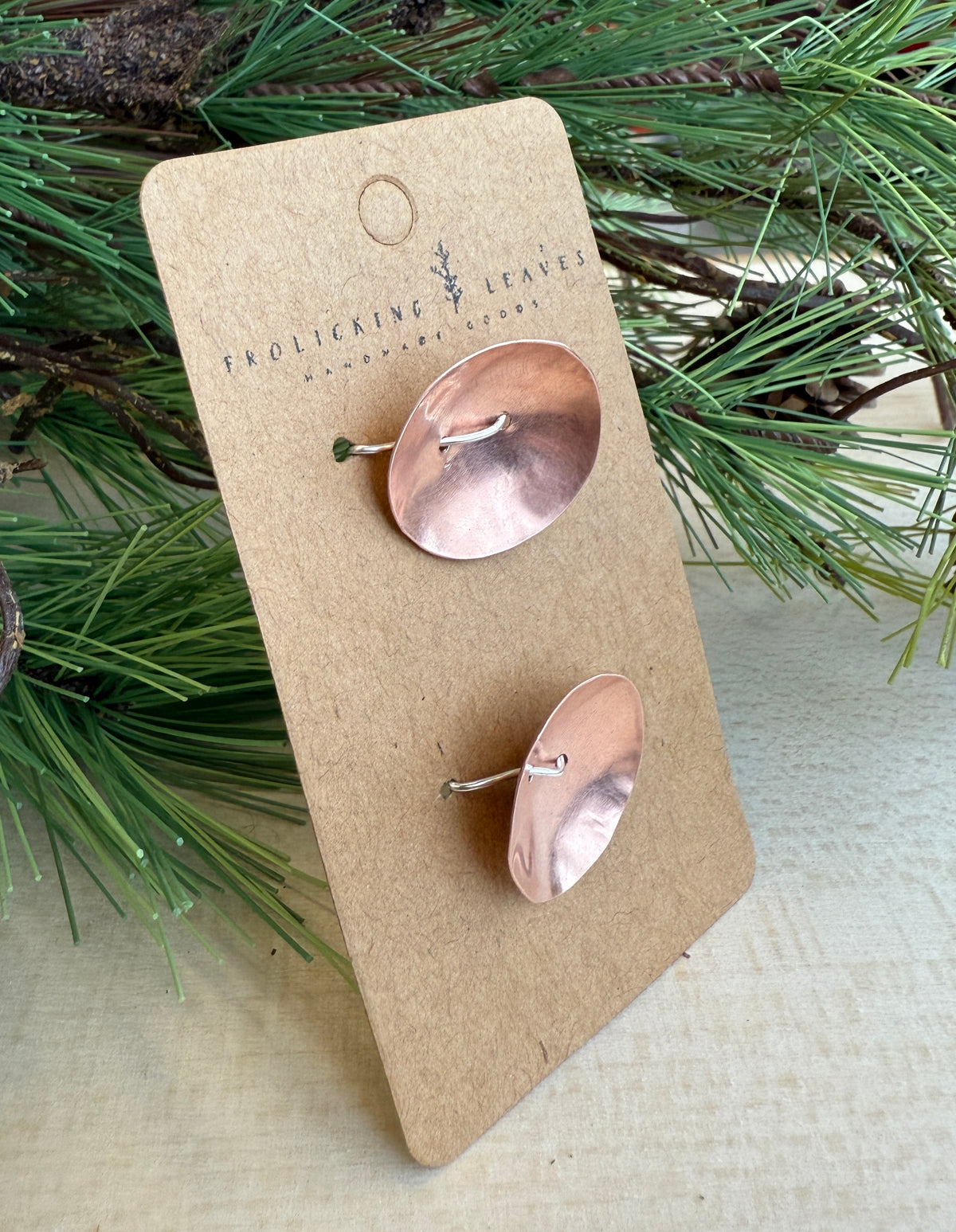 Copper Hand Cut Button