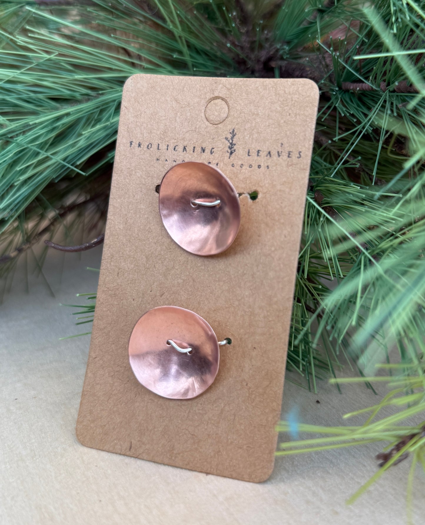 Copper Hand Cut Button
