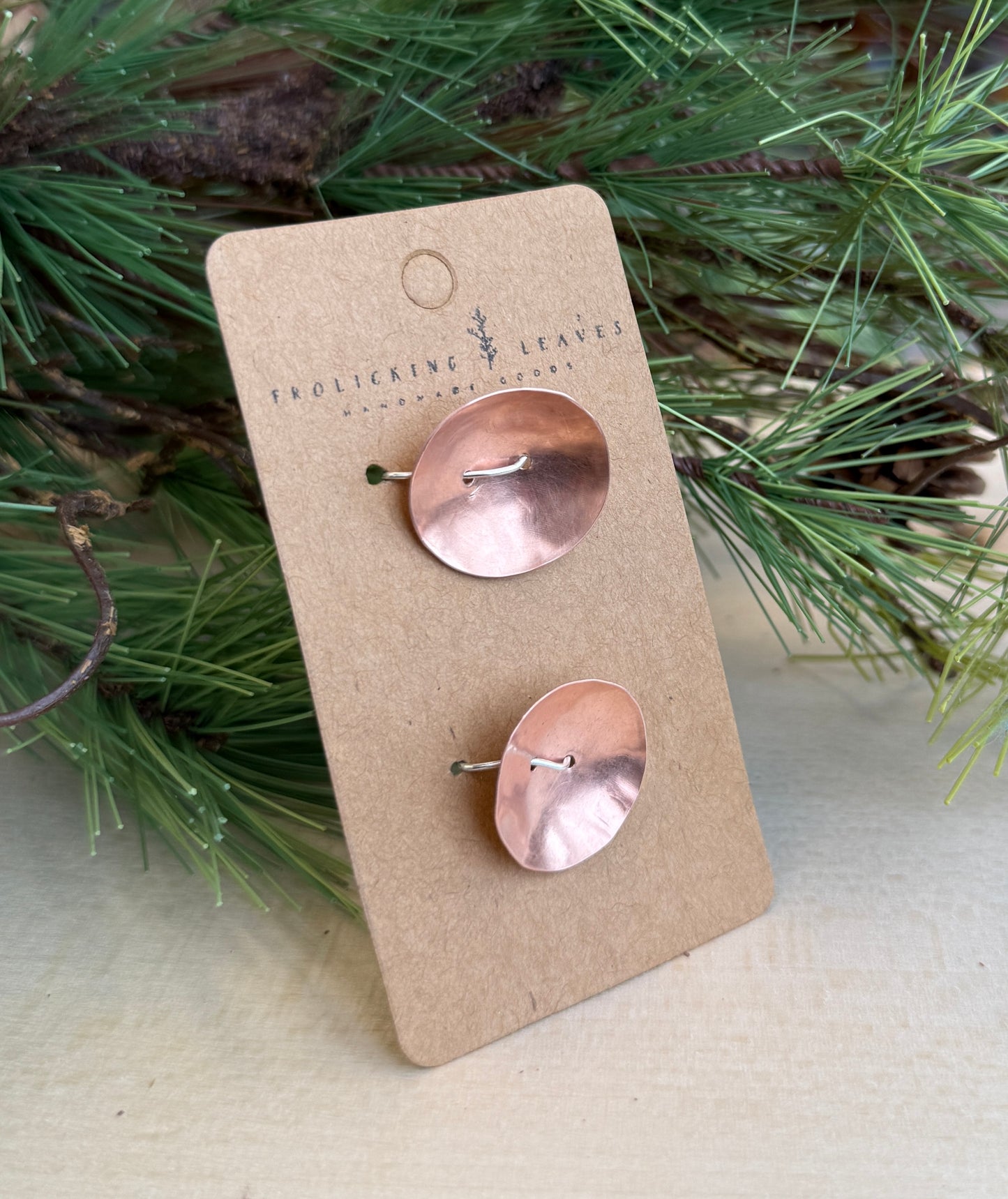 Copper Hand Cut Button