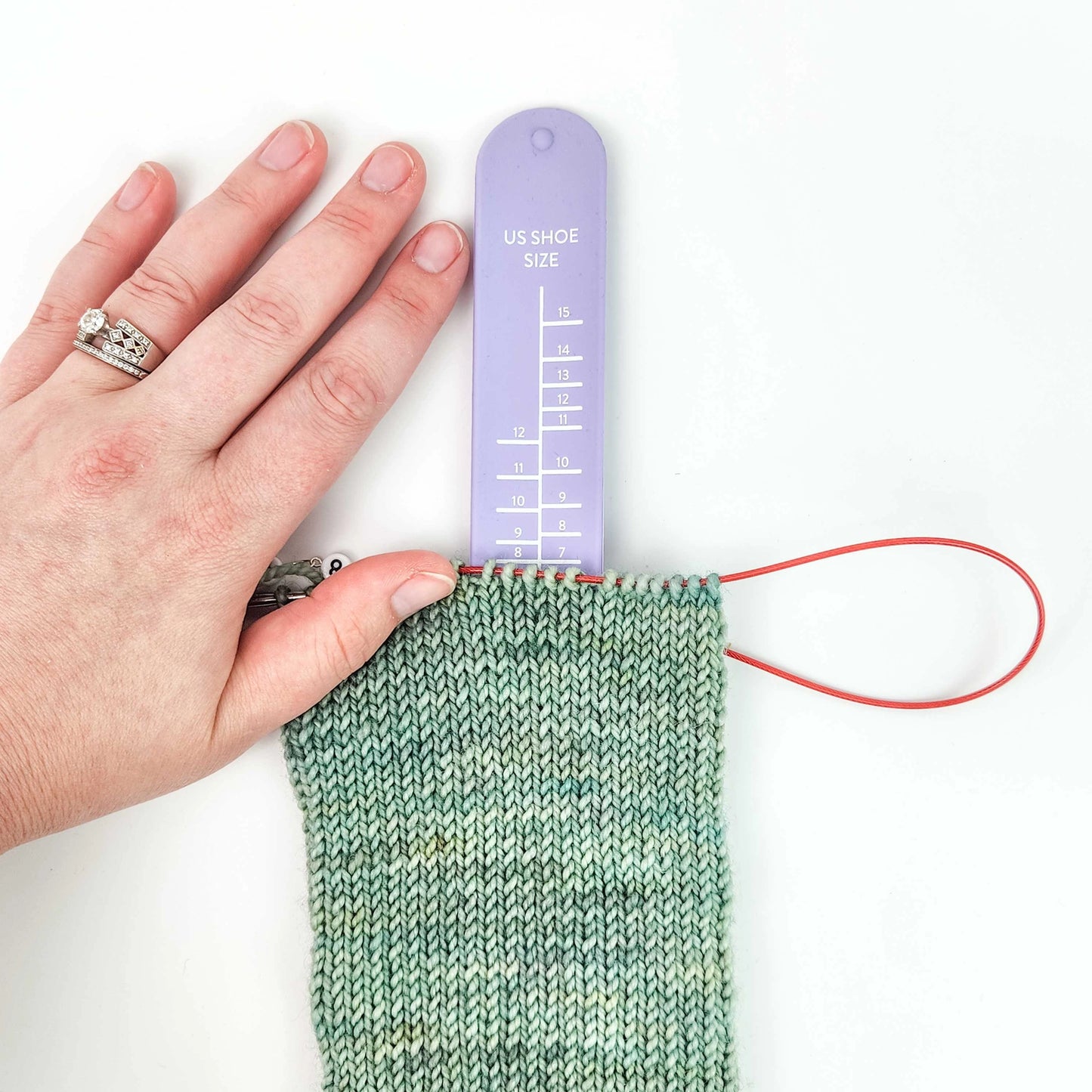 Sock Sizing Ruler