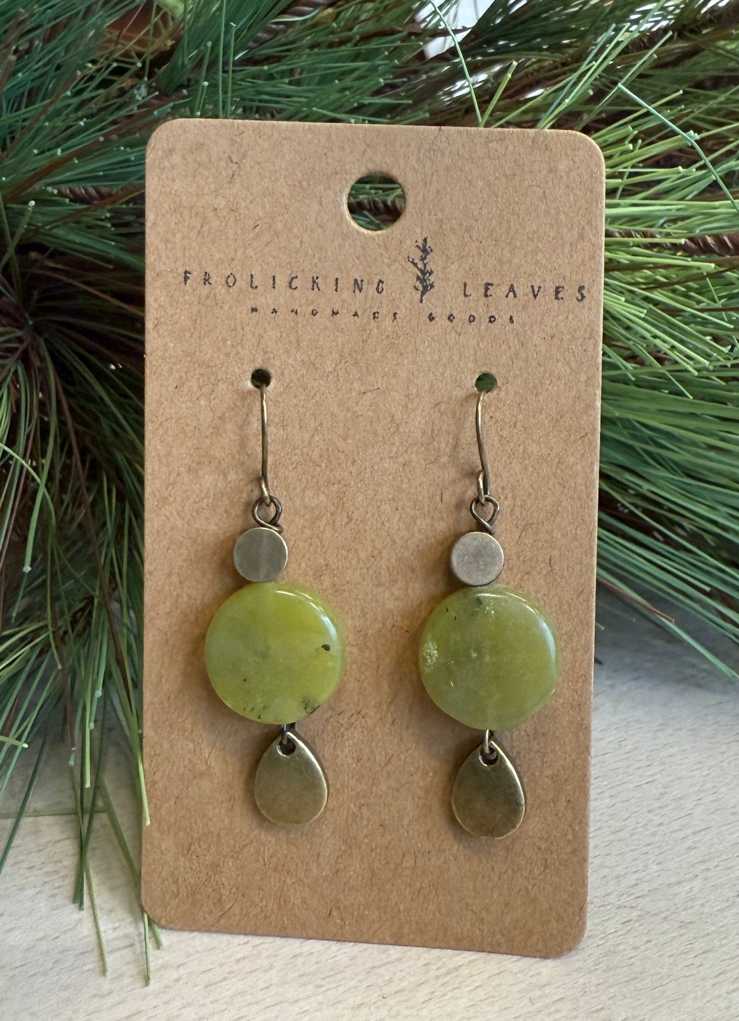 Jade Disc Earrings