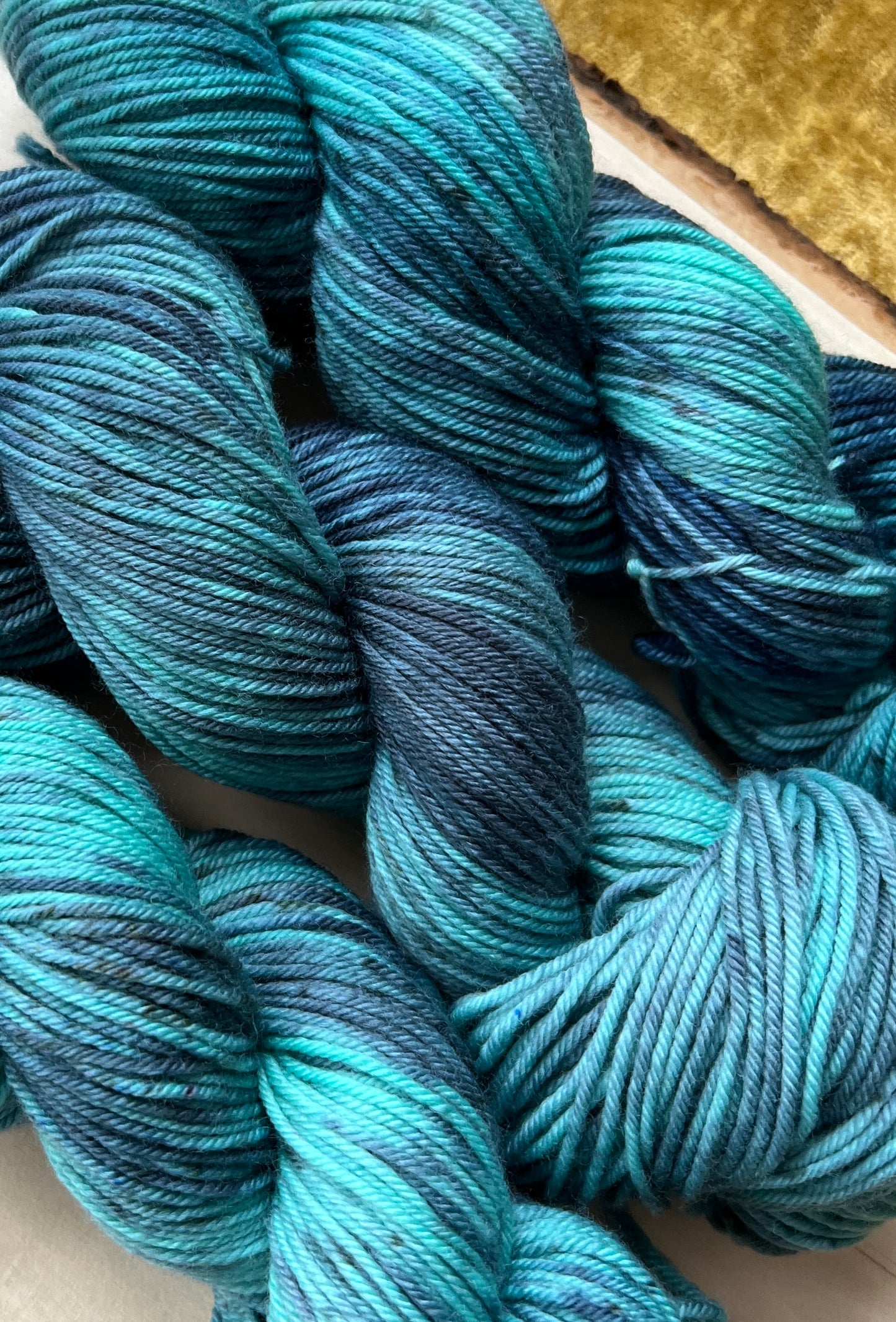 Deep Waters Hand Dyed Yarn