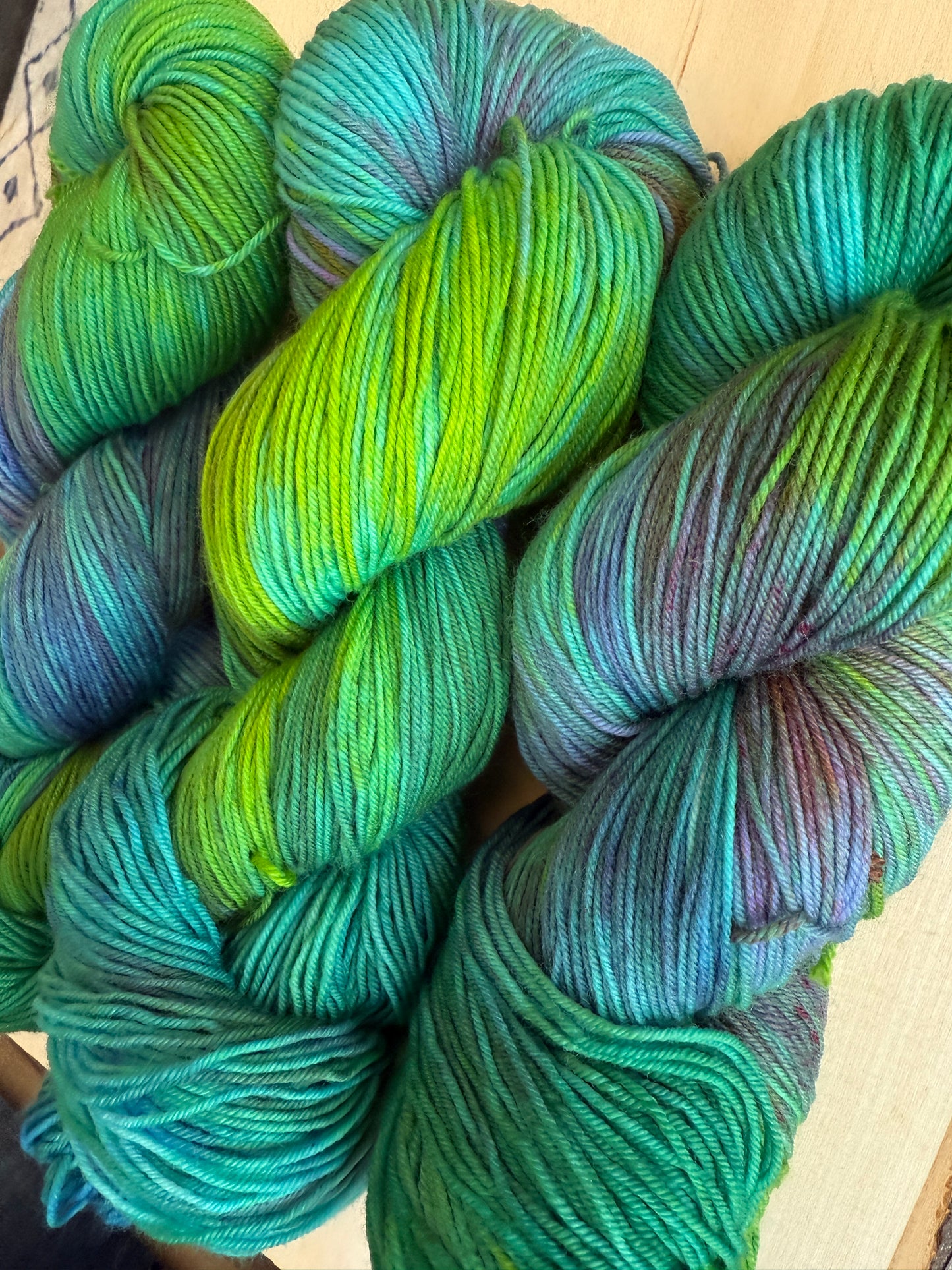 Dancing Lights Hand Dyed Yarn