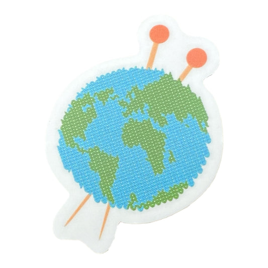 Knit Globe Sticker