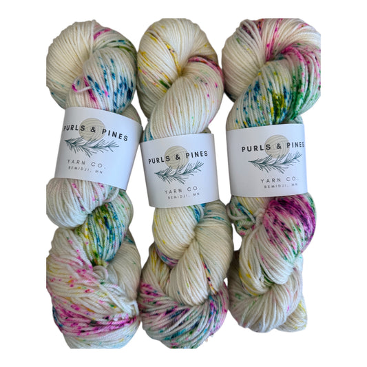 Cotton Candy Hand Dyed Yarn