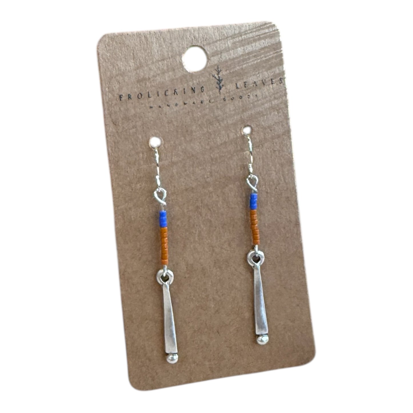 Boho Beaded Duo Colorful Dangle Earrings