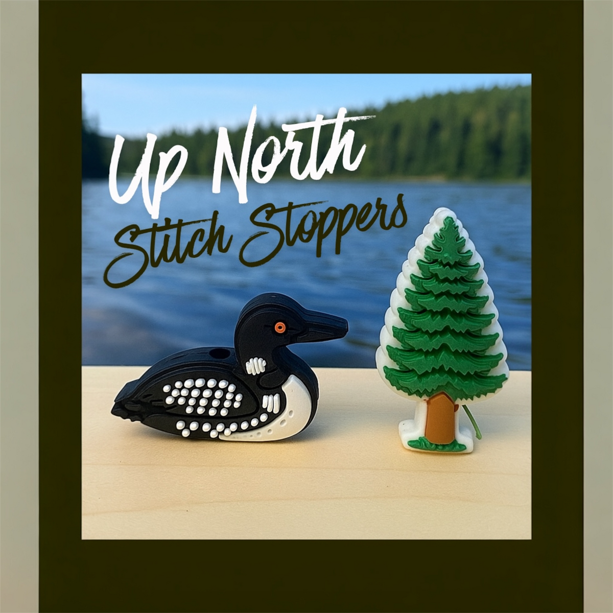 Loon & Pine Stitch Stoppers