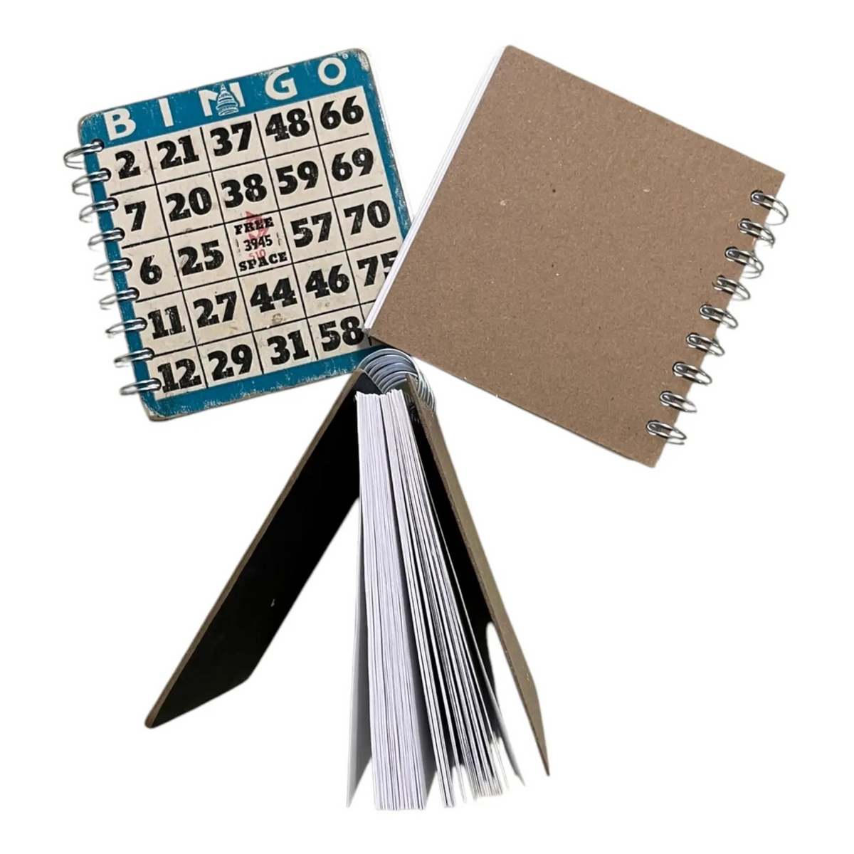 Upcycled Vintage BINGO Card Journal