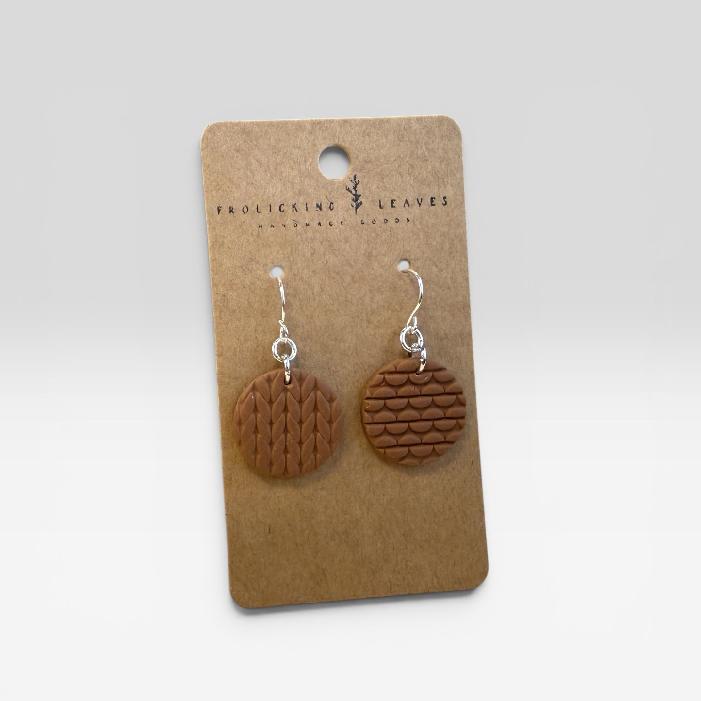 Stockinette & Garter Stitch Earrings