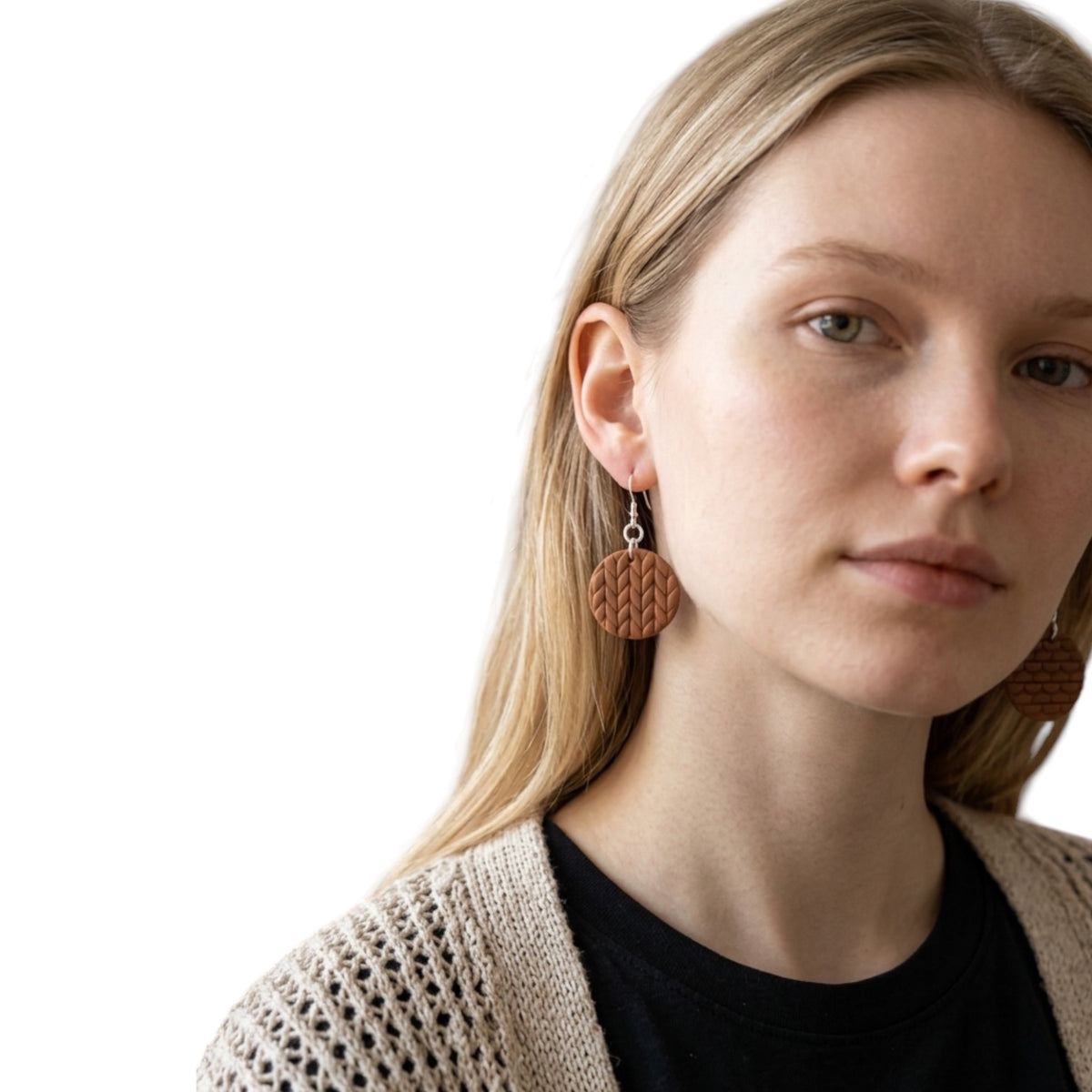 Stockinette & Garter Stitch Earrings