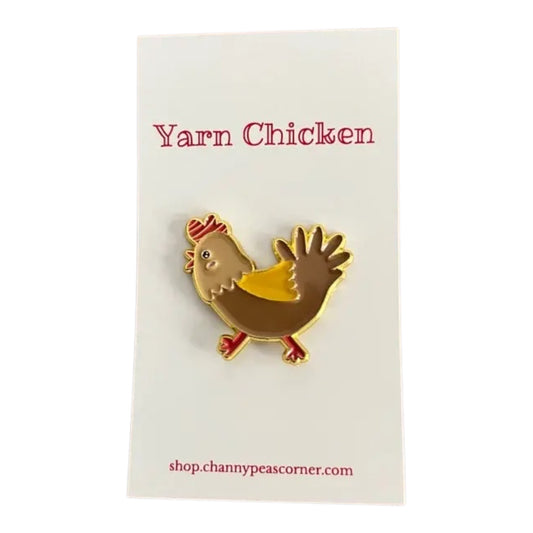 Yarn Chicken Pin-Brown