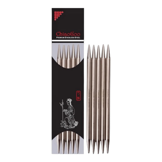 ChiaoGoo Double Points - Stainless Steel