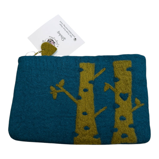 Birch Felted Pouch