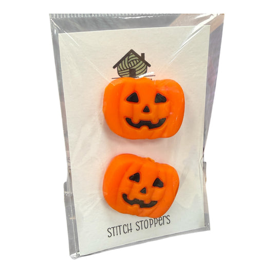 Jack-O-Lantern Stitch Stoppers