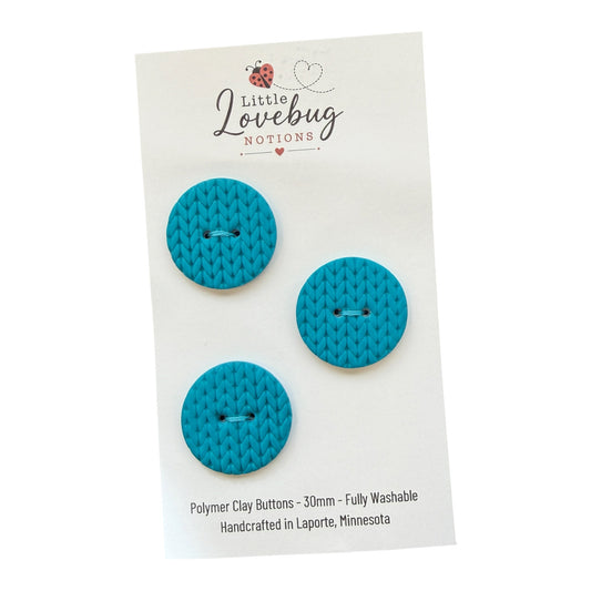 Stockinette Buttons 30mm