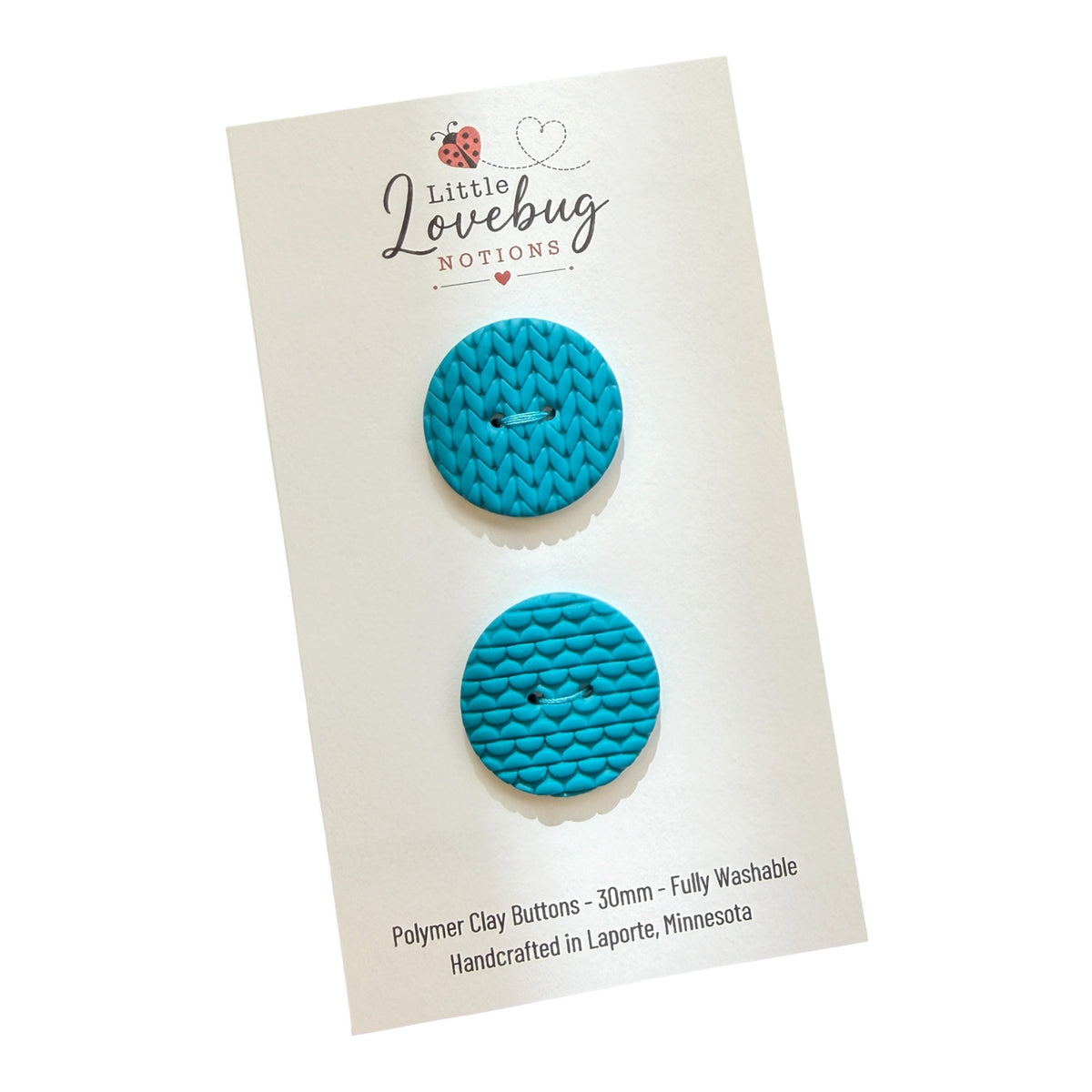 Knit & Purl Buttons 30mm