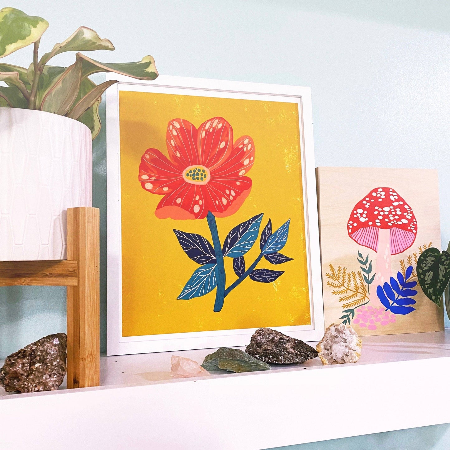 Red Flower - Art Print
