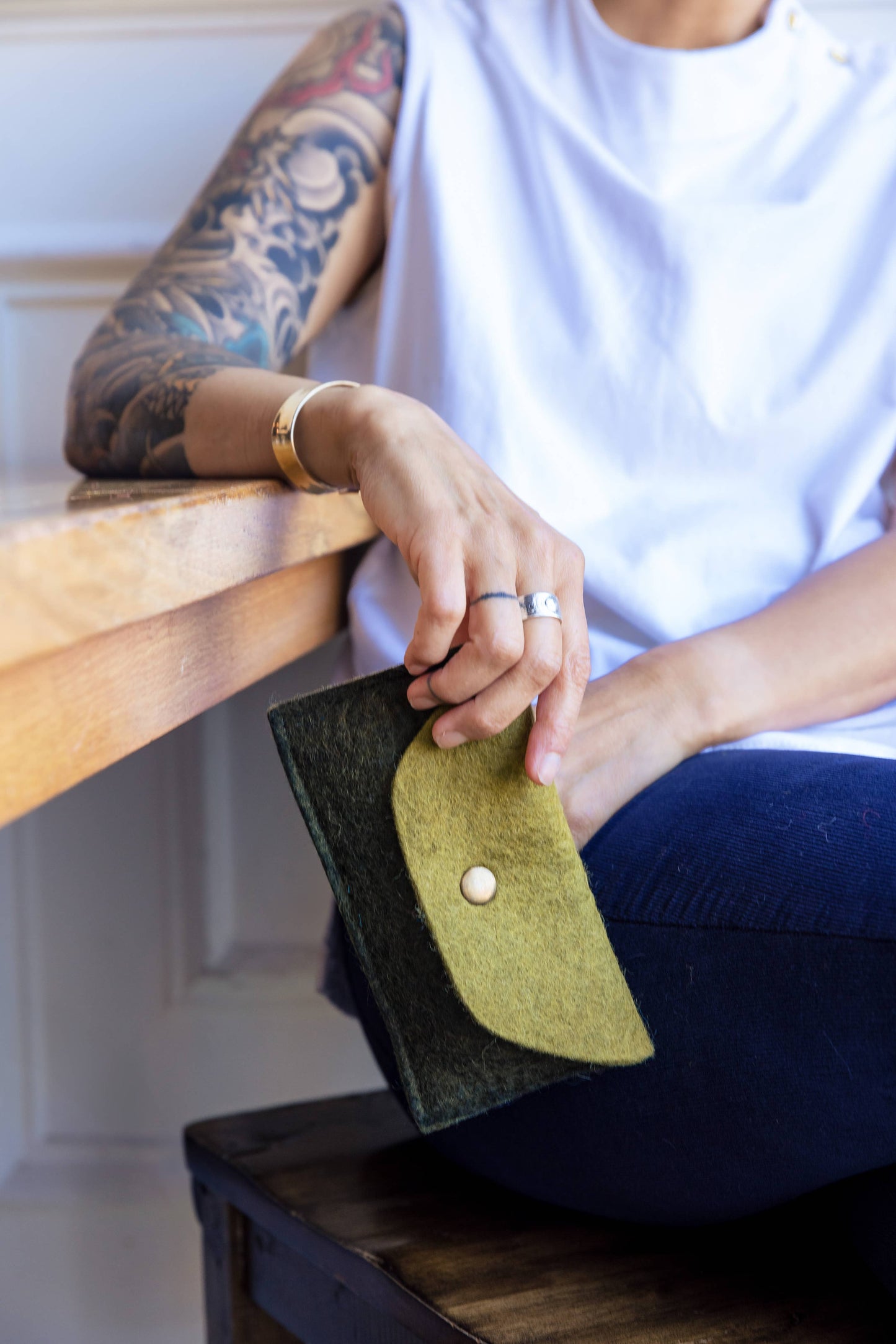 Snap-and-Go Mini Felt Pouch