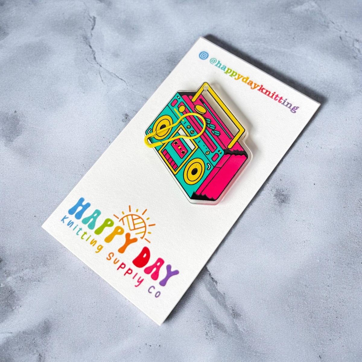 Retro Boom Box Needle Minder